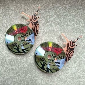 Kawaii Softgirl Pink Snail Celestial Star Hair Clips